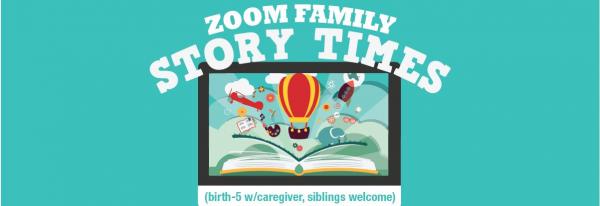 Image for event: Zoom Family Story Time (birth-age 5 w/adult)