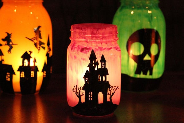 Image for event: Teen Workshop: DIY  Halloween mason jar lights