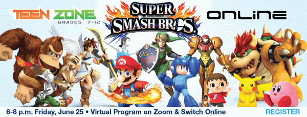 Image for event: Teen Zone: Super Smash Bros Online 